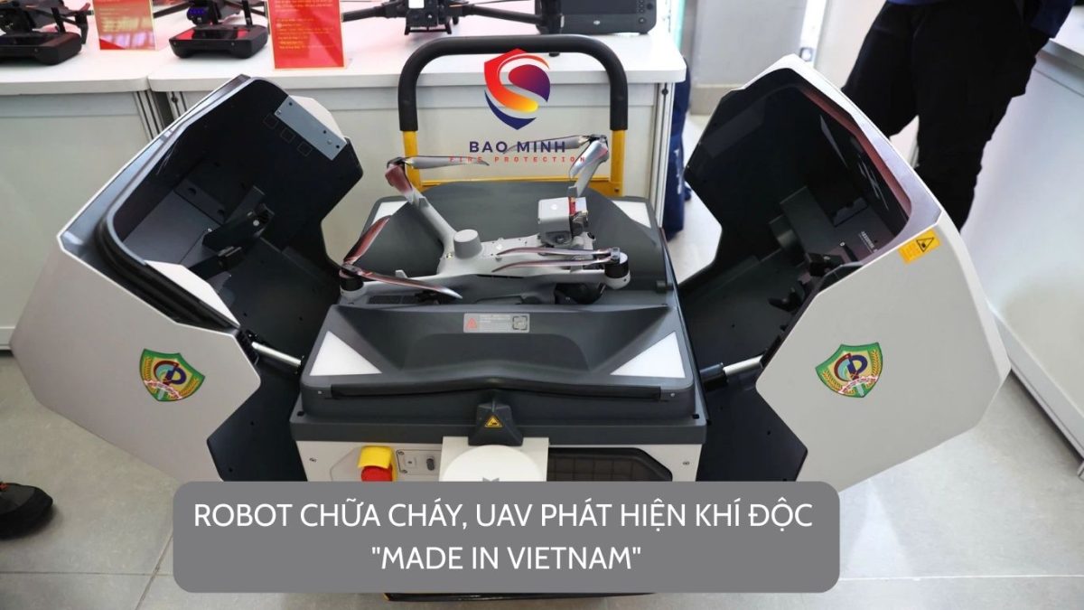 Robot chữa cháy, UAV phát hiện khí độc "made in Vietnam"