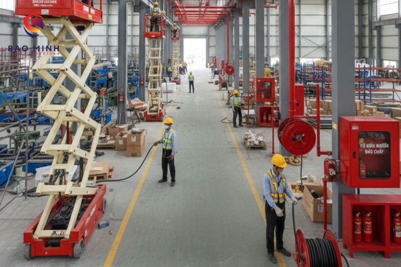 Thi công PCCC theo Nghị định 136