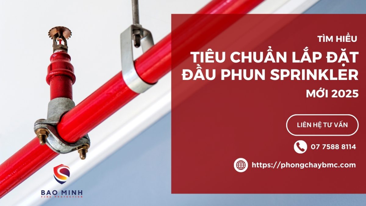 Tiêu chuẩn lắp đặt đầu phun sprinkler