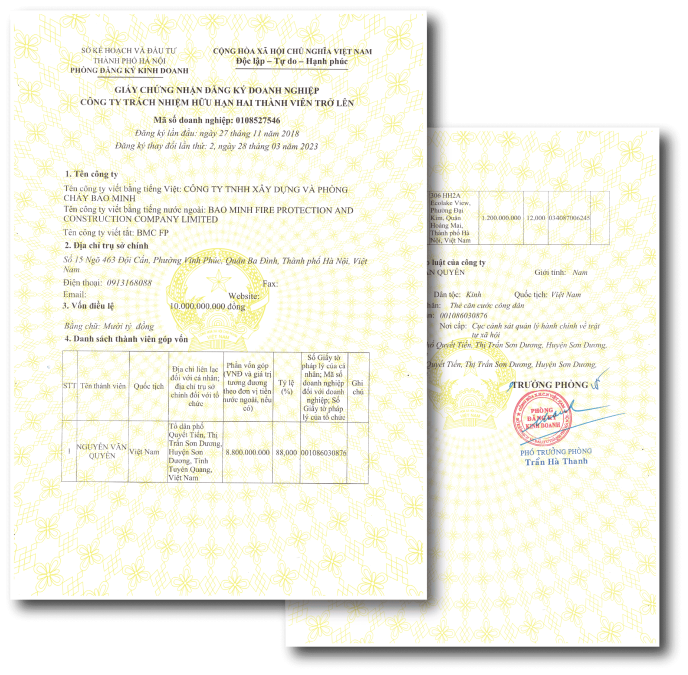 BMC- NHÀ THẦU PCCC CHUYÊN NGHIỆP